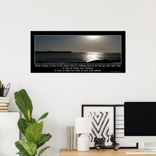 Zeit im Leben Poster (Heimbüro)