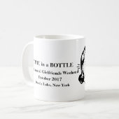 "Zeit in einer Flasche" Sarkasmus-Tasse Kaffeetasse (Vorderseite Links)