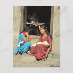 Zeit in Kathmandu verbringen Postkarte