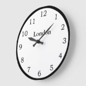 Zeit in London Große Wanduhr (Winkel)