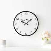 Zeit in New York Große Wanduhr (Zuhause)