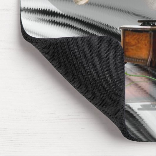 Zeit in Retro Mousepad (Ecke)