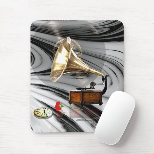 Zeit in Retro Mousepad (Mit Mouse)