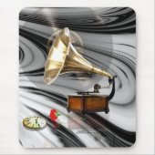 Zeit in Retro Mousepad (Vorne)