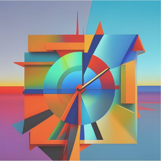 Zeit in Stücken entfernbares Vinyl Aufkleber (Vorderseite)