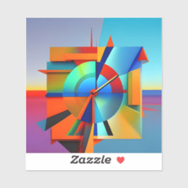 Zeit in Stücken entfernbares Vinyl Aufkleber