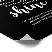 ZEIT, inspirierendes Christliches Zitat zu leuchte Poster (Ecke)