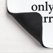 Zeit ist die einzige echte Währung - Minimalistisc Mousepad (Ecke)