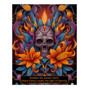 Zeit ist ein Kreis, und Weisheit ist sein Zentrum  Poster