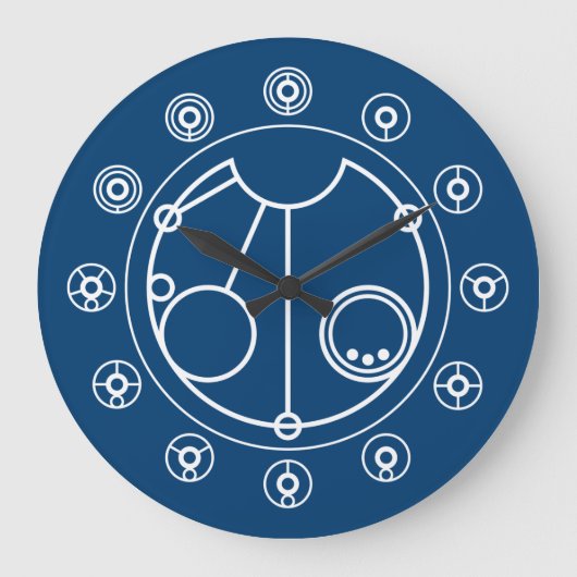 Zeit ist eine Illusion Große Wanduhr (Vorderseite)