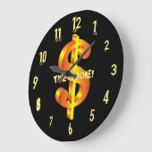 ZEIT IST GELD CLOCK GROßE WANDUHR (Winkel)