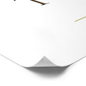 Zeit ist Geld - Franklin Zitat Poster (Ecke)