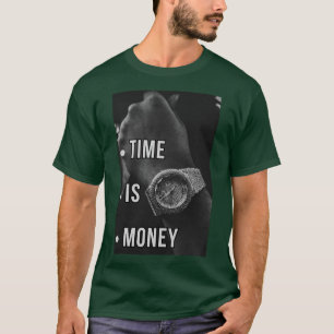 Zeit ist Geld - kühne Luxus-Design T-Shirt