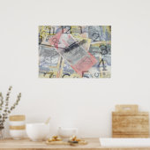 Zeit ist Geld Poster (Küche)