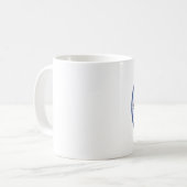 Zeit ist Geld - Tasse Blue Clock Face (Vorderseite Links)