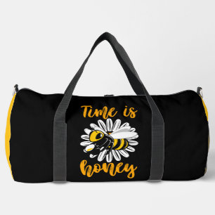Zeit ist Honig Biene Blume Duffle Bag