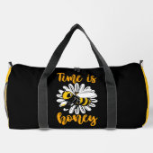 Zeit ist Honig Biene Blume Duffle Bag (Rückseite)