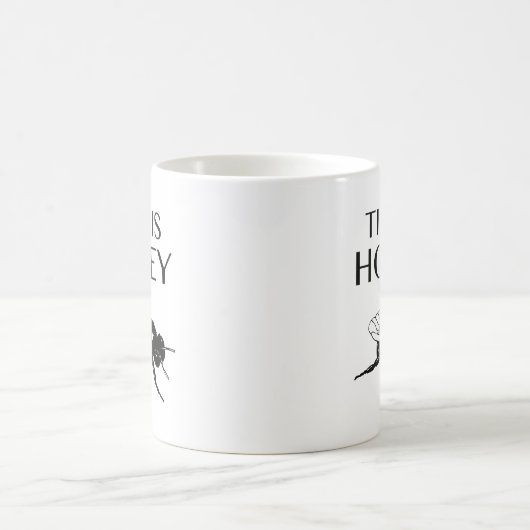 Zeit ist Honig-Kaffee-Tasse Kaffeetasse (Mittel)