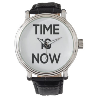 Zeit ist jetzt, Design sehen, Wortart sehen Armbanduhr