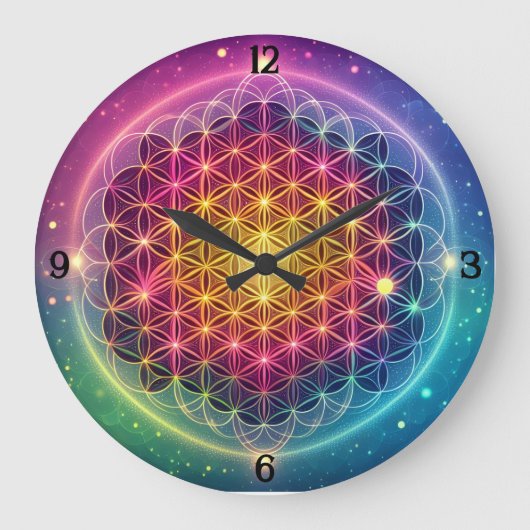 Zeit ist Kunst Große Wanduhr (Vorderseite)
