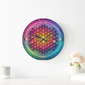Zeit ist Kunst Große Wanduhr (Zuhause)