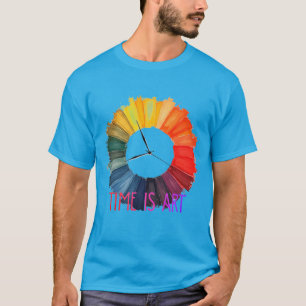Zeit ist Kunst – Konzept des Flusses der kreativen T-Shirt