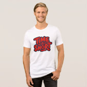 Zeit ist Kurz Tri-Blend Shirt (Vorderseite voll)