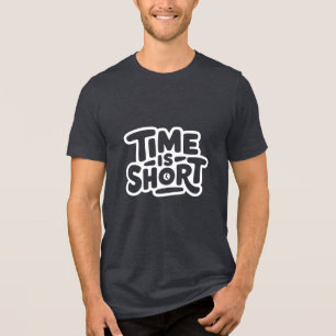 Zeit ist Kurz Tri-Blend Shirt