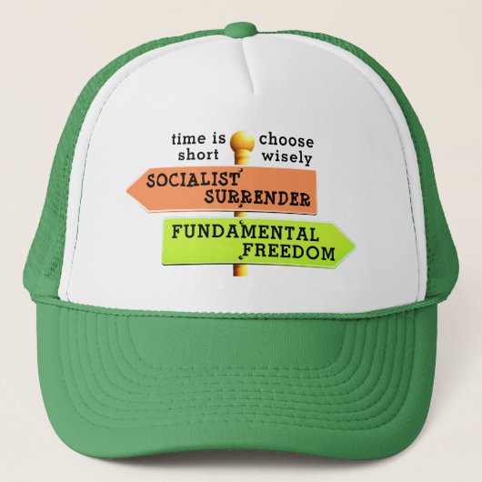 Zeit ist kurz truckerkappe (Vorderseite)