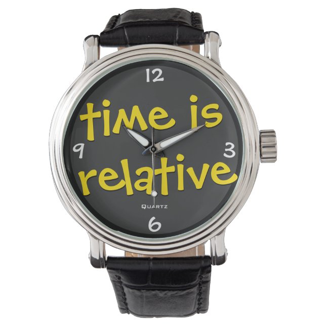 Zeit ist relativ armbanduhr (Vorderseite)