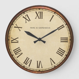 Zeit ist teuer große wanduhr