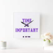 Zeit ist wichtig quadratische wanduhr (Zuhause)