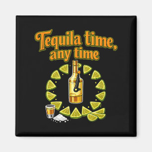 Zeit jede Zeit Party Crew Limettenuhr Design Time Magnet