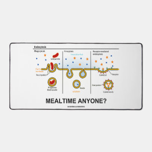 Zeit jemand? Endozytose Eating Biology Spaß Schreibtischunterlage