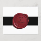 Zeit Kapselhinweis für eine Karte mit Brautparty (Hinten)