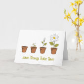 Zeit Karte (Gelbe Blume)