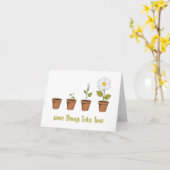 Zeit Karte (Gelbe Blume)