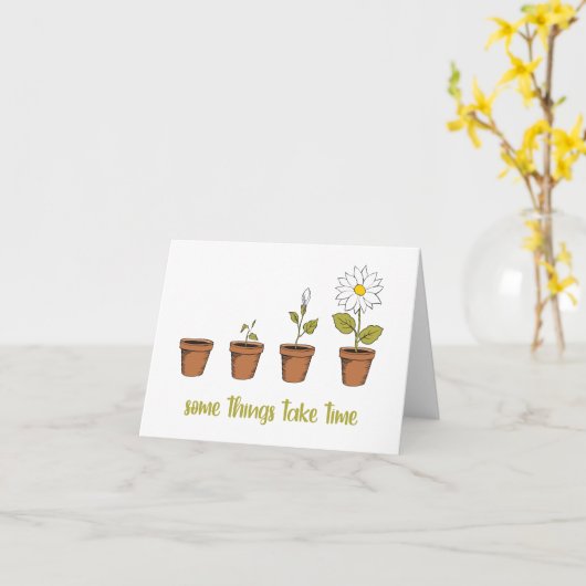 Zeit Karte (Gelbe Blume)