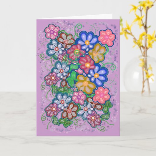 Zeit! Karte (Gelbe Blume)