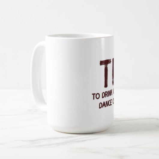 Zeit - Klassische Tasse (Vorderseite Links)