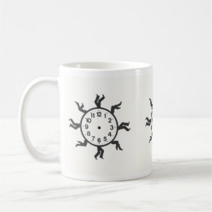 Zeit läuft ab kaffeetasse