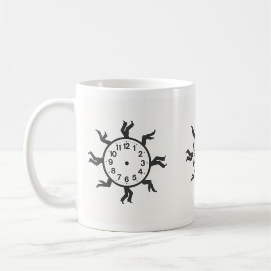 Zeit läuft ab kaffeetasse (Links)