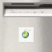Zeit läuft aus Sticker  Magnet (In Situ (Geschirrspüler))