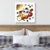 Zeit, Leckereien und Whiskers Leinwanddruck (Insitu (Schlafzimmer))