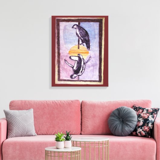 Zeit Leinwanddruck (Insitu (Wohnzimmer))