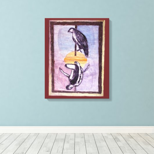 Zeit Leinwanddruck (Insitu (Holzboden))