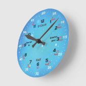 Zeit lernen  runde wanduhr (Winkel)