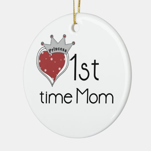 Zeit-Mama-Geschenke Prinzessin-Heart 1. Keramikornament (Links)