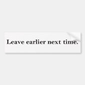 Zeit-Management-Autoaufkleber Autoaufkleber (Vorne)