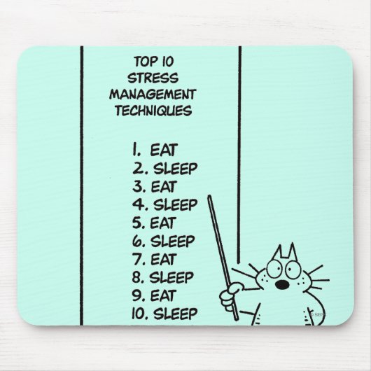 Zeit-Management Mousepad (Vorne)